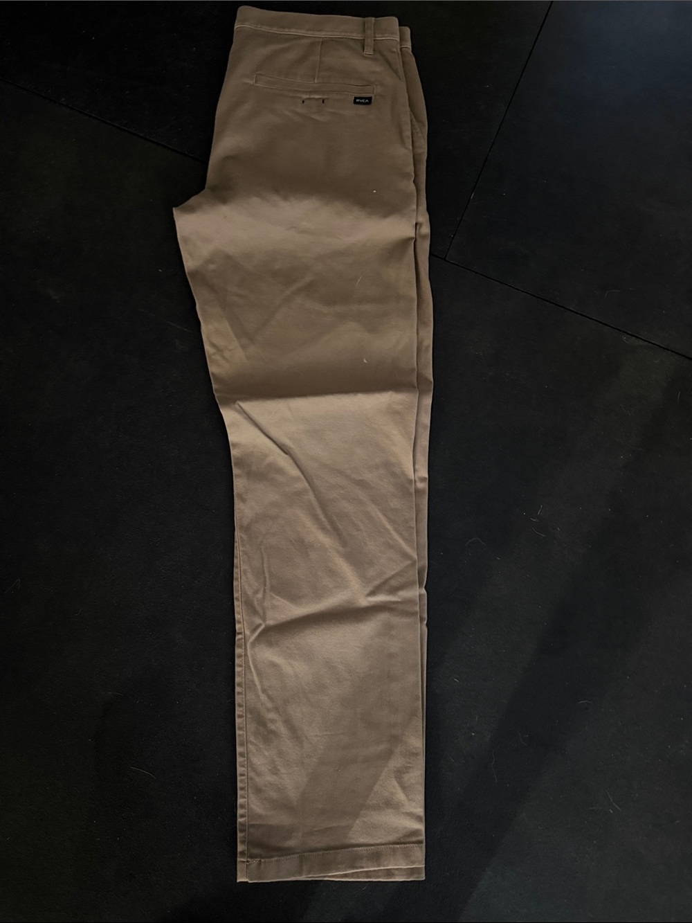 RVCA Men's Tan Chino Pants - Slim Casual Fit